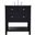 Metropolis 30 Inch Single Bathroom Vanity Set In Black