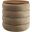 Mezzo Performance Velvet Storage Round Ottoman In Taupe