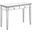 Mf6 1006s Contempo 42" Hand Rubbed Antique Silver Dressing Table