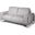 Mia Bella Gianna Loveseat In Light Gray And Steel