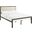 Mia Full Fabric Bed In Brown and Beige