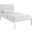 Mia White Twin Vinyl Bed