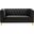 Michelle Velvet Loveseat In Black