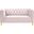 Michelle Velvet Loveseat In Pink