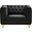 Michelle Velvet Chair In Black