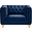 Michelle Velvet Chair In Navy
