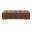 Midas Storage Bench In Brown and Gold
