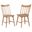 Middleton Solid Wood Dining Side Chair Set of 2 In Natural