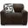 Midnight-Madness Oversized Chair In Chocolate