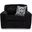 Midnight-Madness Oversized Chair In Onyx
