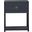 Midnight Wire Brushed Denim 1 Shelf Accent Table