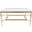 Mieka Cocktail Table In Gold and Glass