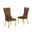 Mike Leathaire Dining Chair Set of 2 in Mocha