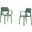 Mila Set of 2 Stackable Armchair In Green