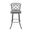 Milan 26 Inch Counter Height Swivel Stool In Firestone Grey and Charcoal Gray