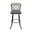 Milan 26 Inch Counter Height Swivel Stool In Mocha and Textured Ash