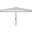 Milan Fringe 6.5 X 10 Ft Rect Crank Umbrella In White