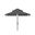 Milan Fringe 9Ft Double Top Crank Umbrella in Grey