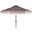 Milan Grey and White Fringe 9 Crank Outdoor Auto Tilt Umbrella