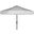 Milan White Fringe 9 Crank Outdoor Auto Tilt Umbrella