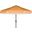 Milan Yellow and White Trim Fringe 9 Crank Outdoor Auto Tilt Umbrella