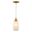 Milano 4.75 Inch 1 Light Mini Pendant Alabaster Glass In Muted Brass
