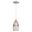 Milano 4.75 Inch Mini Pendant Amber Fog Glass In Satin Nickel