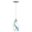 Milano 4.75 Inch Mini Pendant Caribbean Swirl Glass In Satin Nickel