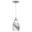 Milano 4.75 Inch Mini Pendant Marble Swirl Glass In Satin Nickel