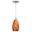 Milano 4.75 Inch Mini Pendant Smoky Fire Glass In Satin Nickel
