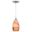 Milano 4.75 Inch Mini Pendant Toffee Swirl Glass In Satin Nickel