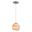 Milano 6.25 Inch Mini Pendant Marble Swirl In Satin Nickel