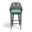 Milano Barstool in Dupione Celeste