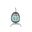 Milano Hanging Chair in Dupione Celeste