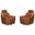 Miles Swivel Gliding Accent Chair Set of 2 In Renaissance Cinnamon