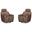 Miles Swivel Gliding Accent Chair Set of 2 In Renaissance Tobacco