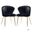 Milia Dining Chair Set Of 2 In Black