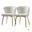 Milia Dining Chair Set Of 2 In Ivory
