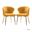 Milia Dining Chair Set Of 2 In Mustard