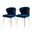 Milia Dining Chair Set Of 2 In Navy