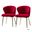 Milia Dining Chair Set Of 2 In Red