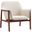 Miller Accent Chair in Cream and Walnut