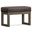Milltown Solid Wood Footstool Small Ottoman Bench In Distressed Brown