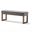Milltown Solid Wood Large Ottoman Bench In Grey