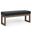 Milltown Solid Wood Large Ottoman Bench In Midnight Black