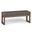 Milltown Solid Wood Large Ottoman Bench In Mink Brown