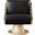 Millwin Vegan Leather Swivel Accent Chair In Black and Natural