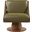 Millwin Vegan Leather Swivel Accent Chair In Olive and Walnut