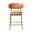 Milo Counter Stool In Hazelnut Brown and Natural
