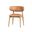 Milo Dining Chair In Hazelnut Brown and Natural